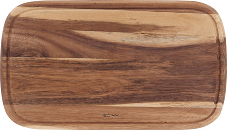 Jamie oliver by tefal - planche à découper en bois - grande - 49x28x2,5 cm - bois d'acacia - durable - antibactérien