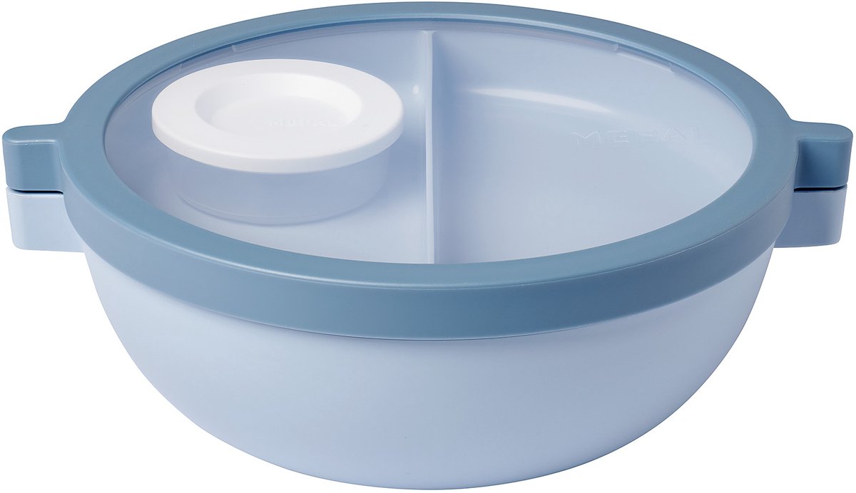 Bol bento Mepal - bleu nordique - 4 compartiments - 1,5l