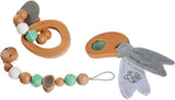 Eichhorn baby coffret cadeau en bois pur, 3 pcs.