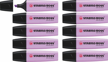 Stabilo boss original pastel - surligneur - blush lilas - boîte de 10 pièces