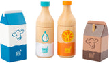 Small foot - set de boissons alimentaires en bois frais, 4 pièces,