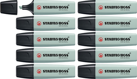 Stabilo boss original - surligneur - naturecolors - vert terre - boîte de 10 pièces