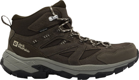Jack wolfskin chaussures de randonnée homme vojo tour texapore mid m - café froid