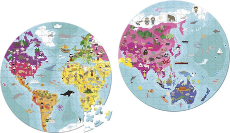 Janod - puzzle - le monde - autour