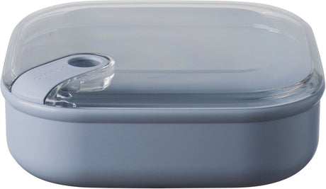 Omada - boîte à lunch pull box carrée basse 1 litre - polypropylène - bleu -