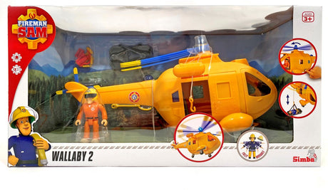 Simba - Sam le pompier - hélicoptère Wallaby II avec figurine
