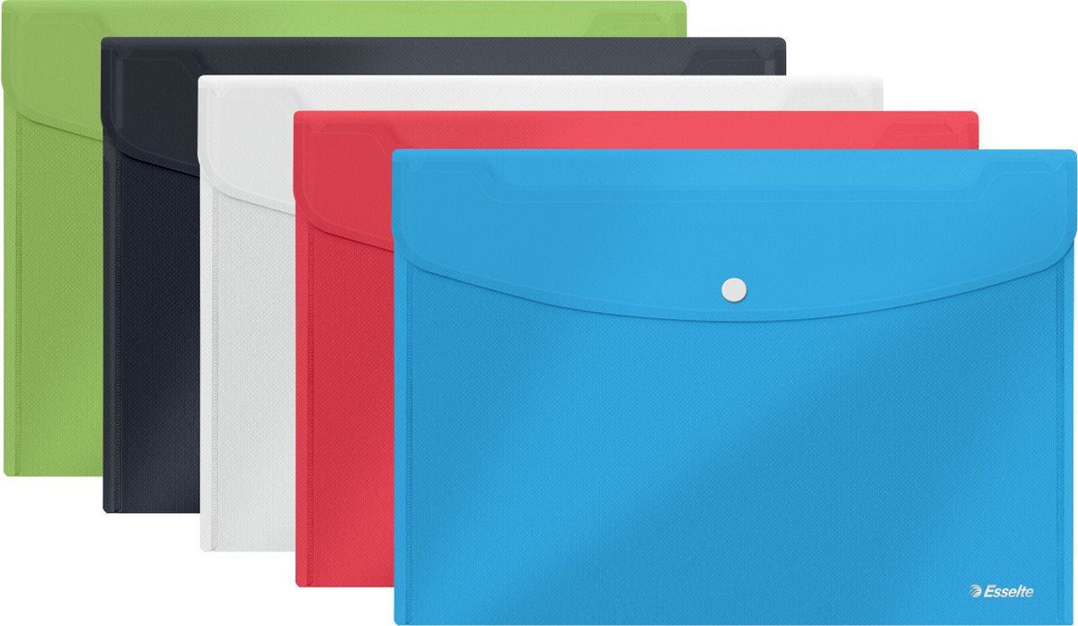 Enveloppe pour documents PP Esselte Vivida, assortie, a4