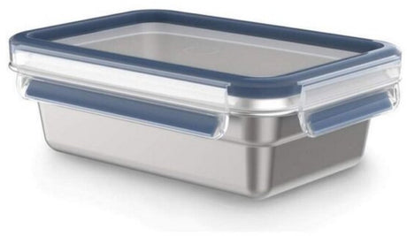 Tefal récipient pour aliments frais inox master seal rectangle 0,8 l