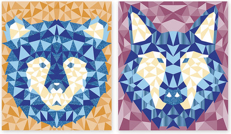Janod - mysterix - autocollants mousse mosaïque - animaux de la forêt