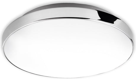Briloner Malbona - plafonnier lampe de salle de bain - plafonnier éclairage salle de bain - 13 watts - 1 200 lumens - 4 000 kelvin - blanc-chrome - 28,5 cm