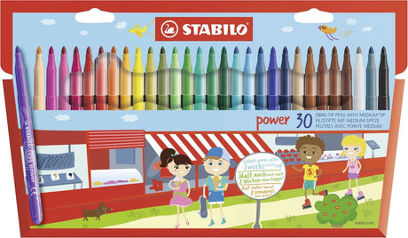 STABILO POWER - FELT -TIP Pen - Ensemble avec 30 pièces