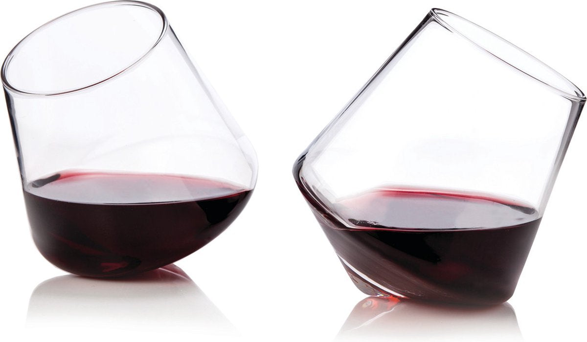 Verre à vin roulant Viski - cristal - 354ml - 2 pièces