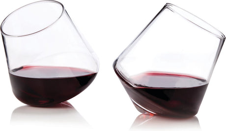 Verre à vin roulant Viski - cristal - 354ml - 2 pièces