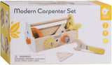 Classic World World Coffret de menuisier en bois avec boîte à outils, 18 pièces.