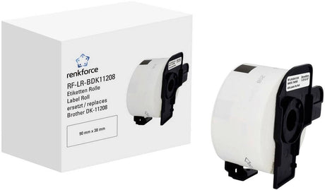 Renkforce RF-6027494, blanc, étiquette d'imprimante autocollante, étiquette continue, rouleau, papier, thermique direct
