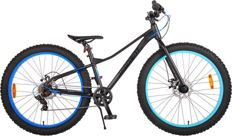 Vélo enfant Volare dégradé - garçons - 26 pouces - noir bleu - 7 vitesses - collection prime