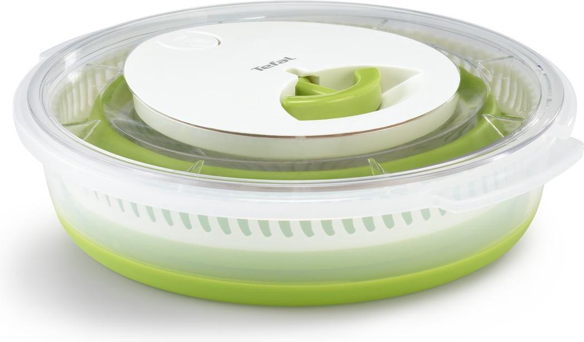 Essoreuse à salade pliable Tefal - 4l - 28 cm - compacte - facile à nettoyer