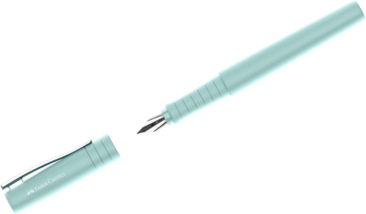 Stylo plume Faber-castell - stylo poly - plume m - bleu caribique - fc-241009