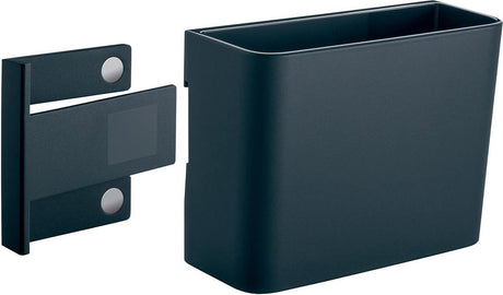 Plumier Sigel - pour tableau magnétique en verre de 3 à 5 mm - 120x94x51mm - m - anthracite - si-gl802