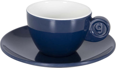Gimex - ligne solide - service à expresso - bleu blanc - 85 ml - 2 pièces