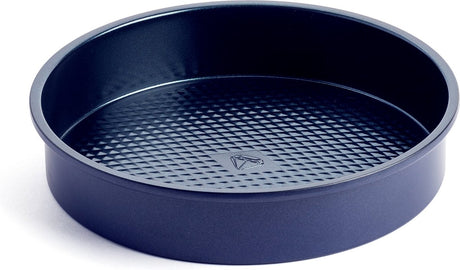 Moule à gâteau diamant bleu 22 cm - revêtement antiadhésif sans PFA - couche de cuisson en céramique - passe au four jusqu'à 230°c - rond - bleu