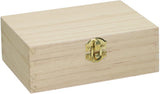 Boîte de cartes en bois avec couvercle de soupape