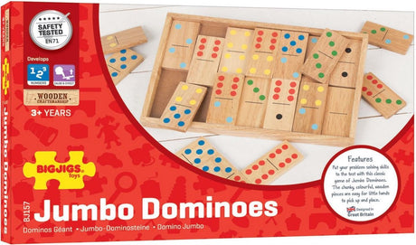 Dominos géants Bigjigs, 29 pièces.