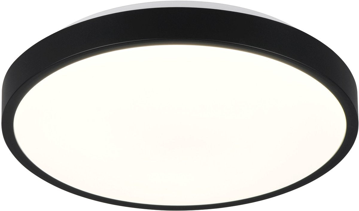 Rl live your light Reality Slope - plafonnier - noir mat - incl. 1x SMD 10,5 W - montage mural et plafond