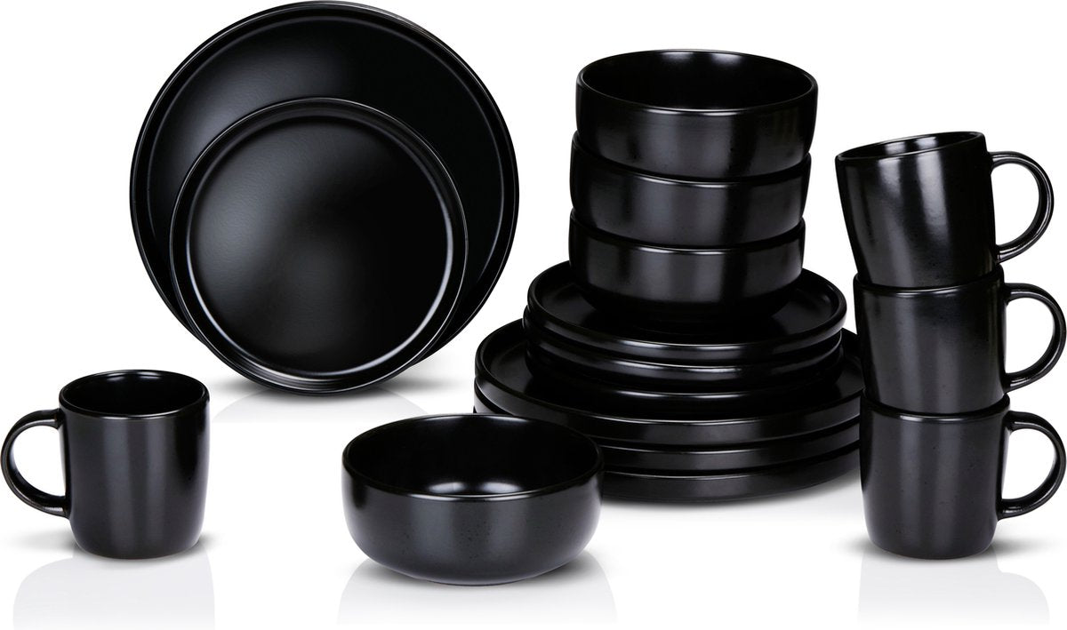 Alpina service de table 16 pièces ø26,5cm noir