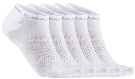 Craft active Shaftless sock lot de 5 chaussettes de sport unisexes - blanc