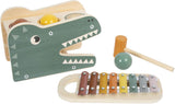Small foot - xylophone en bois et banc marteau safari, 5 pcs.