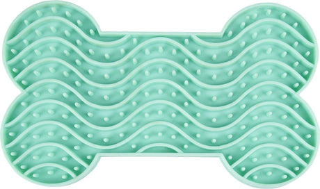 Tapis à lécher Flamingo yummee – vert menthe – s – 15 x 8,6 x 1,9 cm – tapis à lécher antidérapant pour petits chiens et chats