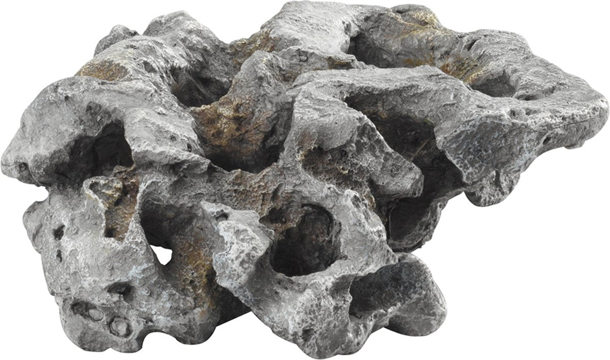 Aqua della décoration d'aquarium combo lave - gris - 29,5 x 26 x 9cm