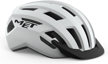 Avec casque de vélo allroad hommes femmes - casque de vélo adultes - taille m (56-58cm) - blanc