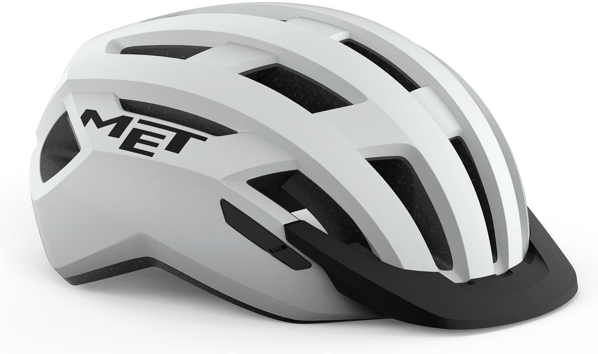 Avec casque de vélo allroad hommes femmes - casque de vélo adultes - taille l (58-61cm) - blanc