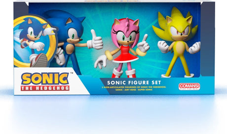 Comansi Sonic le hérisson - 3 figurines en coffret cadeau - 10 cm