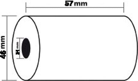 Rouleau de calcul papier imprimante Exacompta bc mc 57x46x12 5x