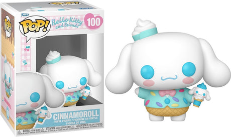Funko Hello Kitty Hello Kitty et ses amis - figurine en vinyle cinnamaroll (crème glacée) 100 pop ! multicolore unisexe