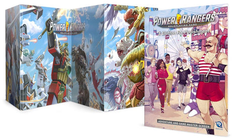 Renegade game studios power rangers : rpg - écran principal du jeu d'aventure glutton for punition - jeu de rôle - anglais -