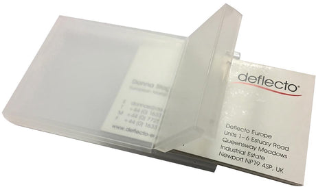 Porte-cartes de visite Deflecto transparent