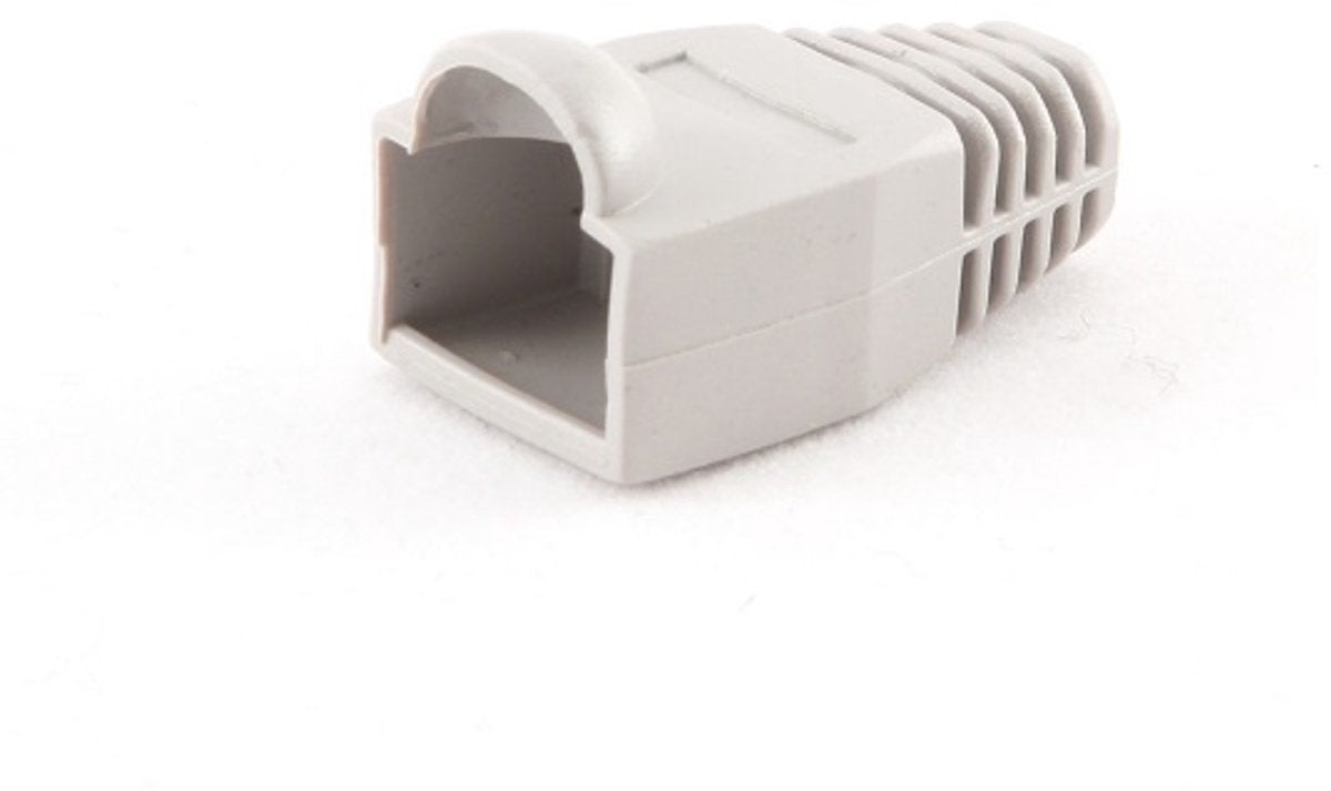 Manchon de prise réseau Cableexpert pour connecteurs RJ45 - câble jusqu'à 6 mm - 100 pièces gris