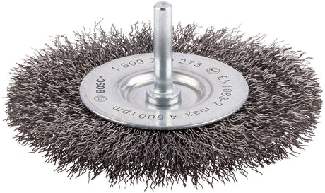 Brosse disque Bosch 6 mm 100 ondulée 0,3 acier