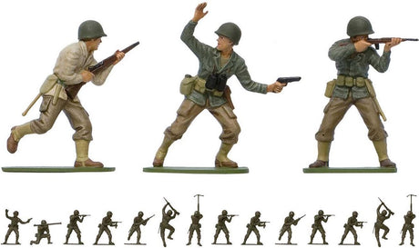 Maquette Airfix véhicules militaires - 02703v seconde guerre mondiale u.s. infanterie - figurines en plastique - 1:32 - modélisme