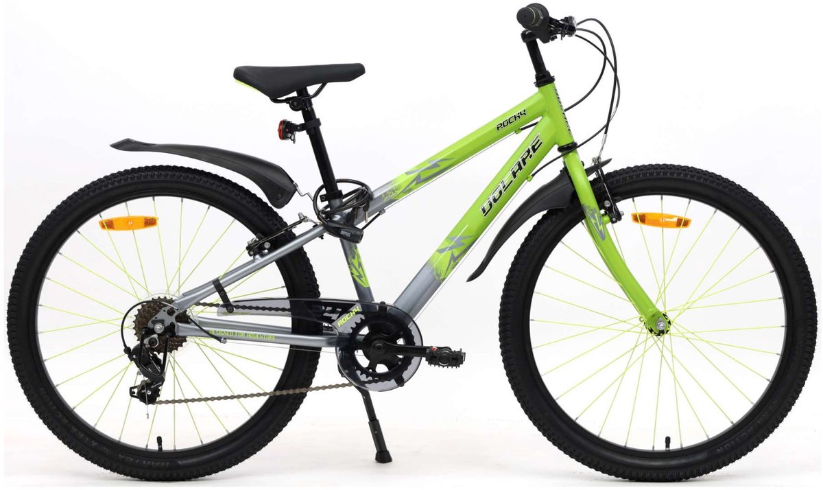 Vélo enfant Volare rocky - 24 pouces - vert - 7 vitesses