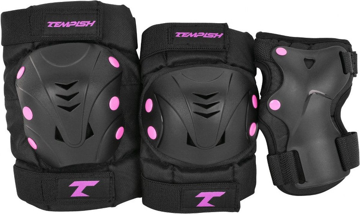 Tempish – Taky – protection pour patins – pack de 3 – adultes – rose – ensemble complet pour patinage – taille s