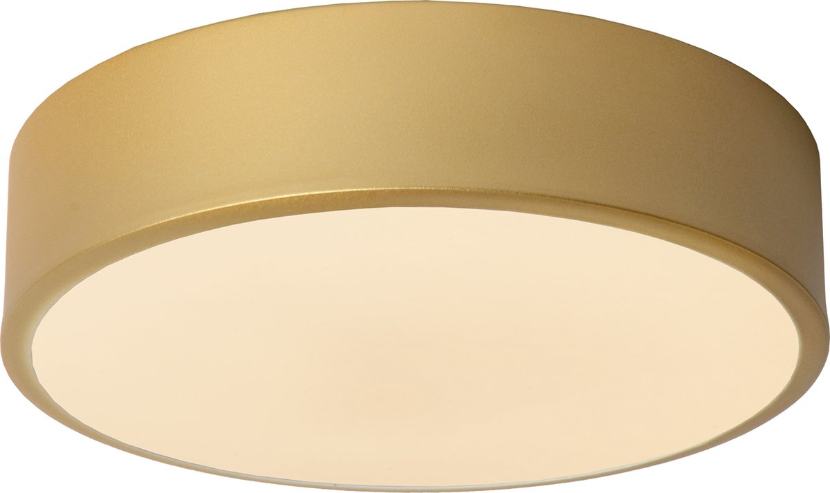 Lucide unar - plafonnier (plafonnier) - ø 20 cm - led 3 stepdim - 1x12w 2700k - laiton doré mat