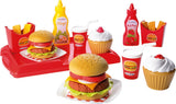 Ecoffier écoiffier 100% chef : set hamburger 25 pièces