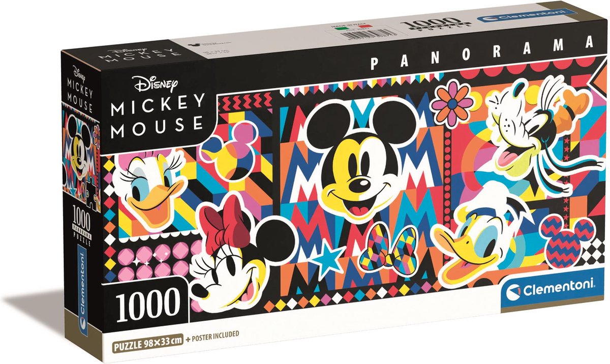 Clementoni puzzle panorama Disney - 1000 pcs.