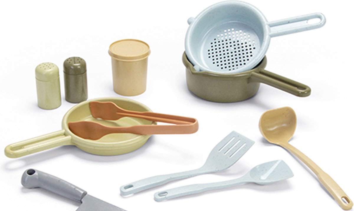 Ensemble de cuisine jouet Dantoy, 12 pièces.