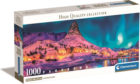 Clementoni - puzzle - 1000 pièces - paysage nocturne panoramique - puzzle pour adultes - collection de haute qualité